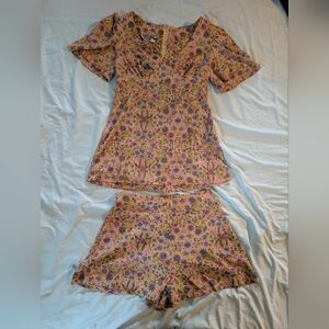 Vintage Corky Craig California 2-Piece Floral Set – Retro 60s/70s